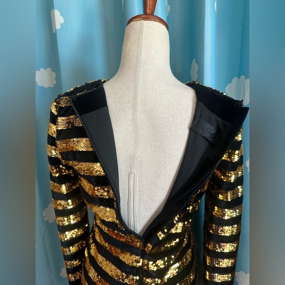 RtA Sequin and velvet long sleeve dress. - Picture 16 of 16